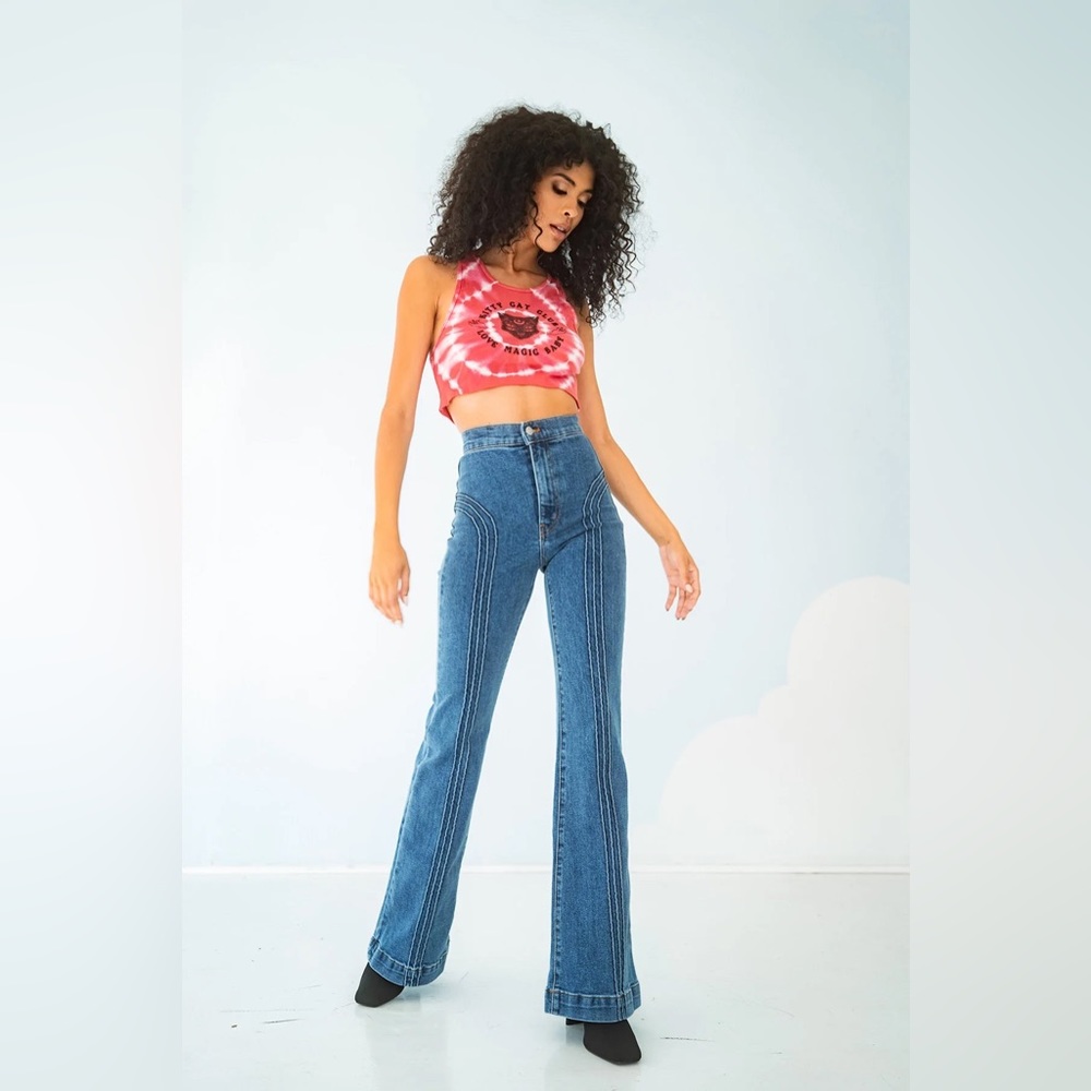 Revice Denim | ROLLERGIRL FLARES / BLUE CLUE WASH